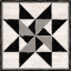 Picture of BLACK  AND WHITE QUILT BLOCK XIV