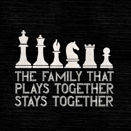 Picture of CHESS SENTIMENT BLACK II-FAMILY