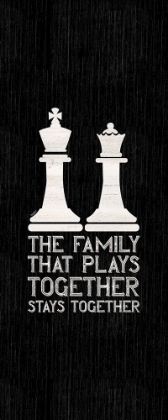 Picture of CHESS SENTIMENT VERTICAL BLACK II-FAMILY