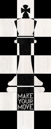 Picture of CHESSBOARD SENTIMENT VERTICAL I-MAKE YOUR MOVE