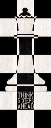Picture of CHESSBOARD SENTIMENT VERTICAL II-FIVE STEPS