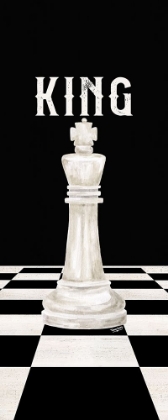 Picture of RATHER BE PLAYING CHESS PIECES WHITE PANEL V-KING