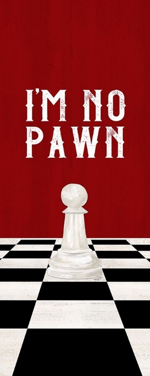 Picture of RATHER BE PLAYING CHESS RED PANEL III-NO PAWN