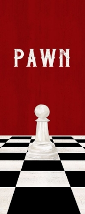 Picture of RATHER BE PLAYING CHESS PIECES RED PANEL I-PAWN