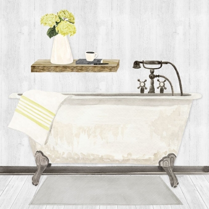 Picture of FARMHOUSE BATH I GRAY AND YELLOW-TUB