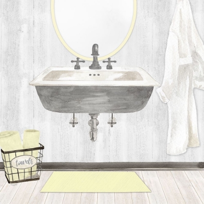 Picture of FARMHOUSE BATH II GRAY AND YELLOW-SINK
