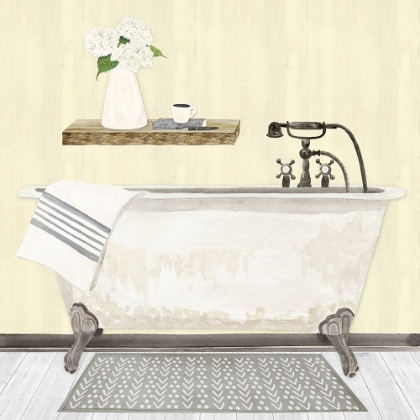 Picture of FARMHOUSE BATH I GRAY AND YELLOW 2-TUB