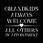 Picture of GRANDPARENT LIFE BLACK V-ALWAYS WELCOME