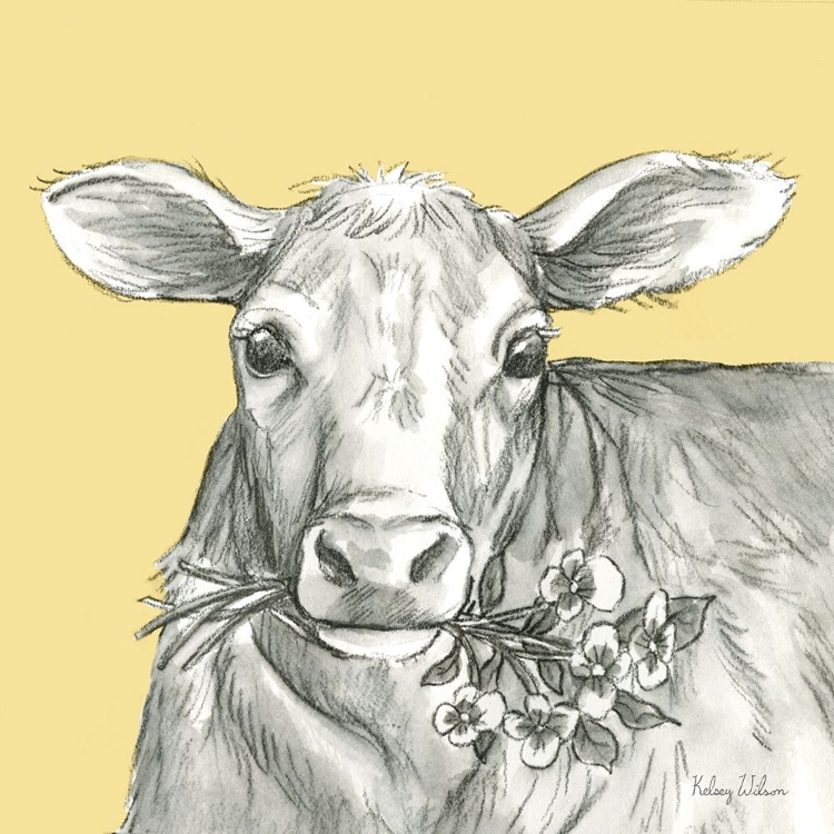 Picture of WATERCOLOR  PENCIL FARM COLOR VIII-COW 2