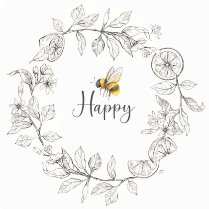 Picture of BEE  SENTIMENT WREATH I-HAPPY