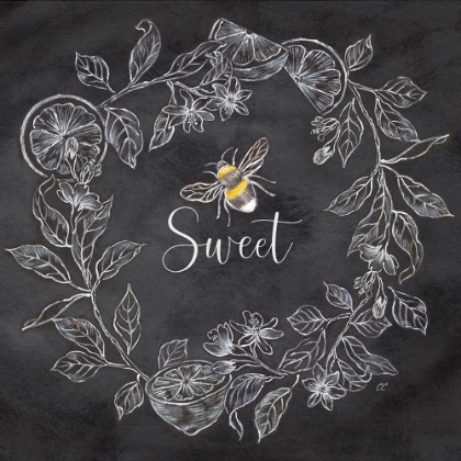 Picture of BEE  SENTIMENT WREATH BLACK IV-SWEET