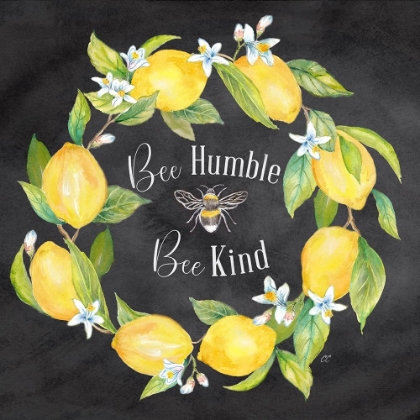 Picture of LEMONS  AND BEES SENTIMENT BLACK I