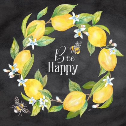 Picture of LEMONS  AND BEES SENTIMENT BLACK II