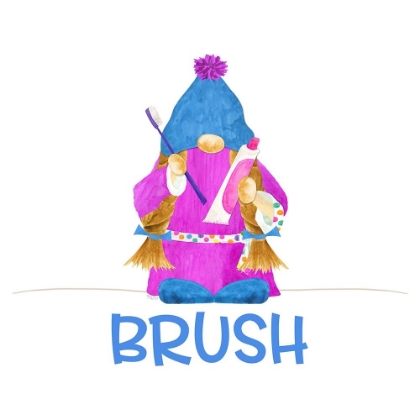 Picture of BATHROOM  GNOMES I-BRUSH GIRL