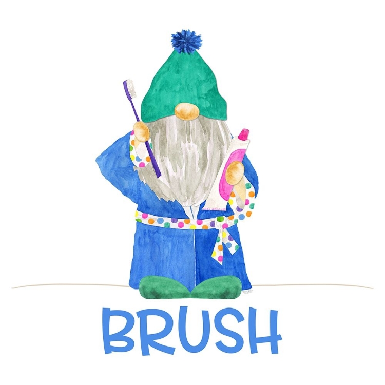 Picture of BATHROOM  GNOMES II-BRUSH BOY