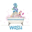 Picture of BATHROOM  GNOMES III-WASH
