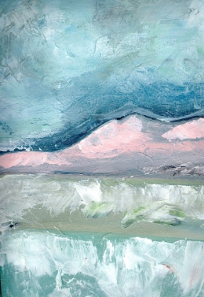 Picture of BLUSH  PINK MOUNTAINSCAPE I