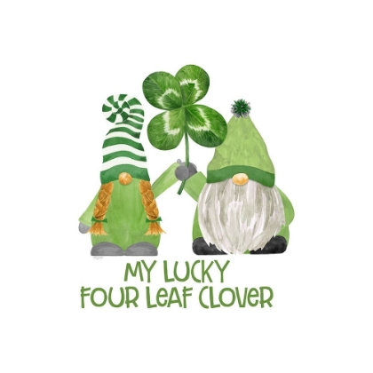 Picture of LUCK OF THE GNOMES III-FOUR LEAF CLOVER