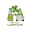 Picture of LUCK OF THE GNOMES III-FOUR LEAF CLOVER