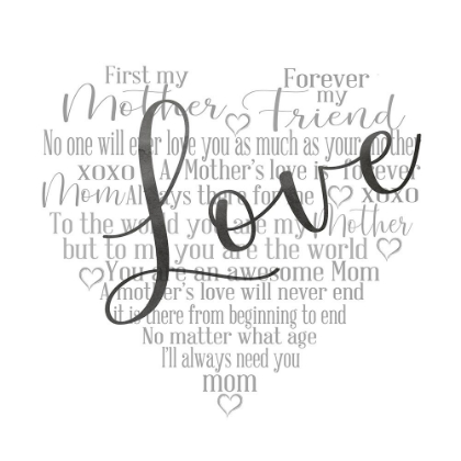Picture of MOTHERS DAY HEART SENTIMENT-LOVE