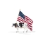 Picture of ALL  AMERICAN FARMHOUSE ON WHITE I