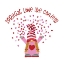 Picture of VALENTINE  GNOMES ON WHITE II-CONFETTI