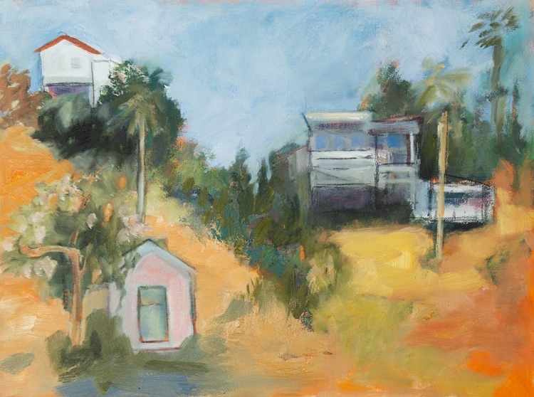 Picture of PINK HOUSE AMID PALMS