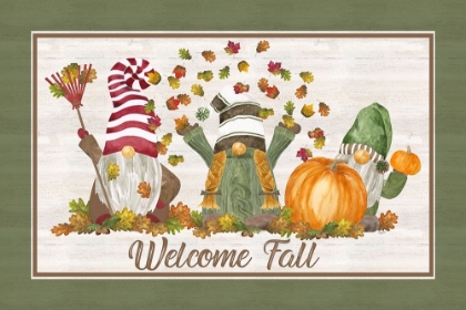 Picture of FALL GNOMES SENTIMENT LANDSCAPE I-WELCOME FALL