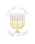 Picture of FESTIVAL OF LIGHTS PORTRAIT I-GOLD MENORAH