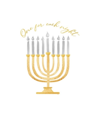 Picture of HANUKKAH LIGHTS PORTRAIT II-ONE FOR EACH NIGHT