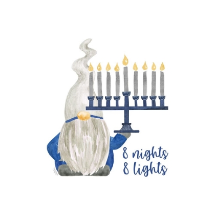 Picture of HANUKKAH GNOMES I-8 NIGHTS 8 LIGHTS