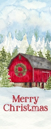Picture of CHRISTMAS BARN VERTICAL II