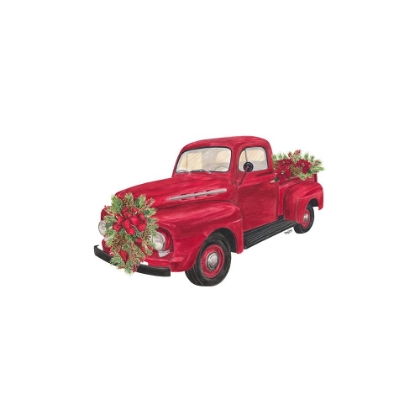 Picture of HOME FOR THE HOLIDAYS ICON IV-RED TRUCK