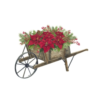 Picture of HOME FOR THE HOLIDAYS ICON VI-CHRISTMAS WHEELBARROW