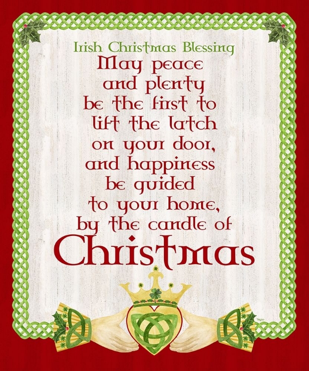 Picture of IRISH CHRISTMAS PORTRAIT II-CHRISTMAS BLESSING