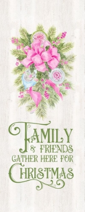 Picture of VINTAGE CHRISTMAS VERTICAL I-FRIENDS AND FAMILY