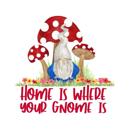 Picture of GARDENING GNOMES SENTIMENT III-HOME IS