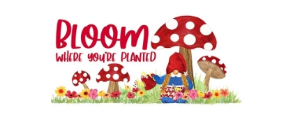 Picture of GARDENING GNOMES SENTIMENT PANEL I-BLOOM