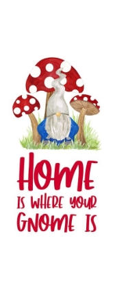 Picture of GARDENING GNOMES SENTIMENT VERTICAL I-HOME IS