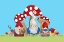 Picture of GARDENING GNOMES LANDSCAPE I
