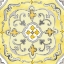 Picture of JEWEL MEDALLION YELLOW GRAY II