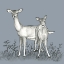 Picture of WATERCOLOR PENCIL FOREST COLOR X-DEER FAMILY