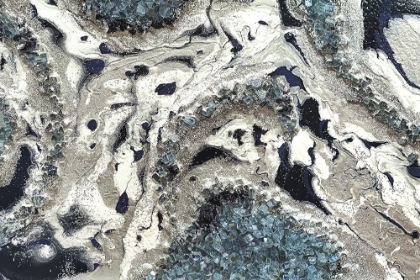 Picture of BLUE SILVER MARBLE LANDSCAPE