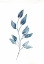 Picture of FARMHOUSE LEAVES BLUE II