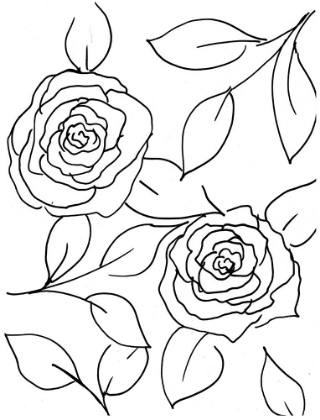 Picture of HAND SKETCH ROSES I