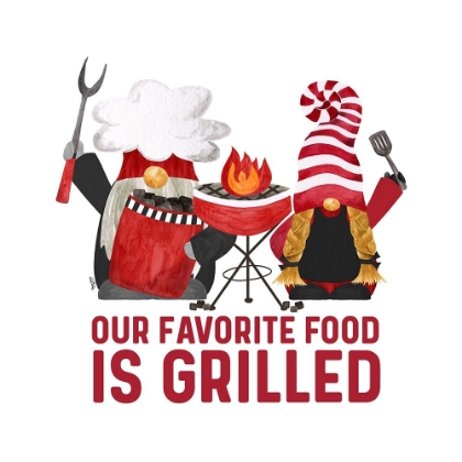 Picture of GNOME GRILL MASTERS SENTIMENT II-FAVORITE