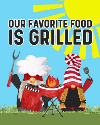 Picture of GNOME GRILL MASTERS SENTIMENT PORTRAIT I-FAVORITE