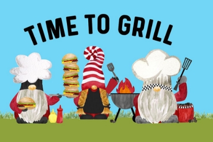 Picture of GNOME GRILL MASTERS SENTIMENT LANDSCAPE II-TIME TO GRILL