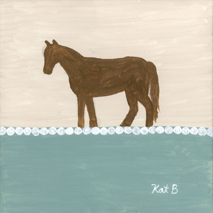 Picture of OUT  TO PASTURE II-BROWN HORSE