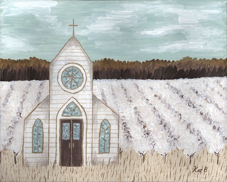 Picture of FARM  SKETCH CHURCH LANDSCAPE